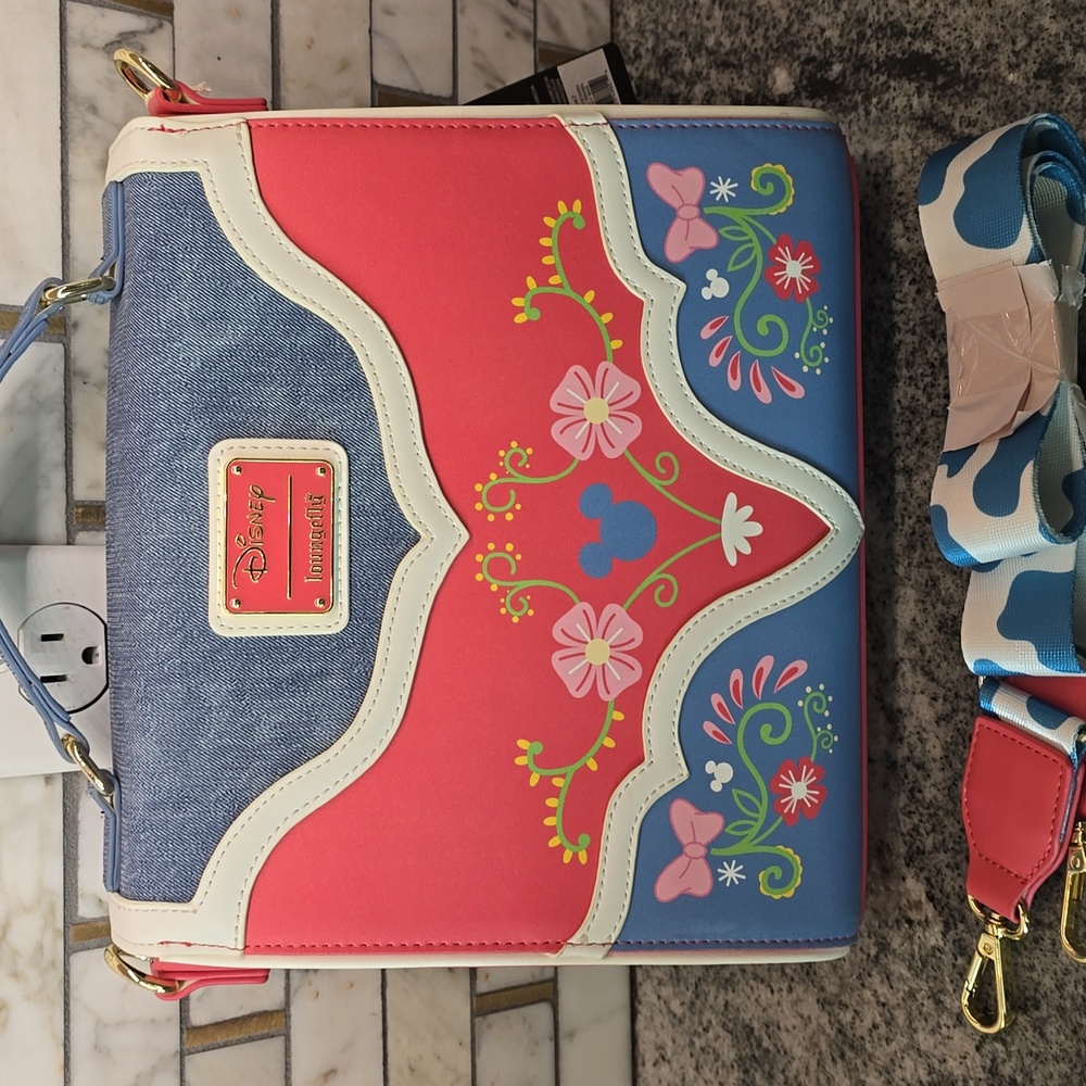 Disney Loungefly Mickey And Minnie Mouse Western Purse - Picture 2 of 13